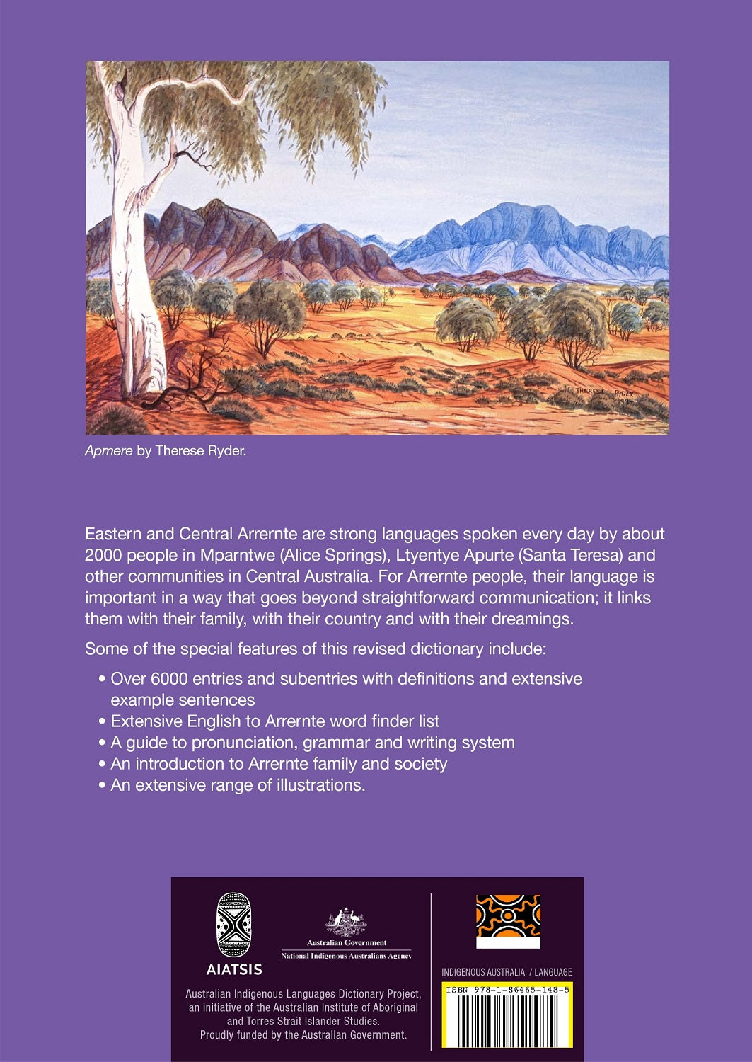 Eastern and Central Arrernte to English Dictionary - Revised Edition| IAD Press | Australian Aboriginal Publisher & Book Shop