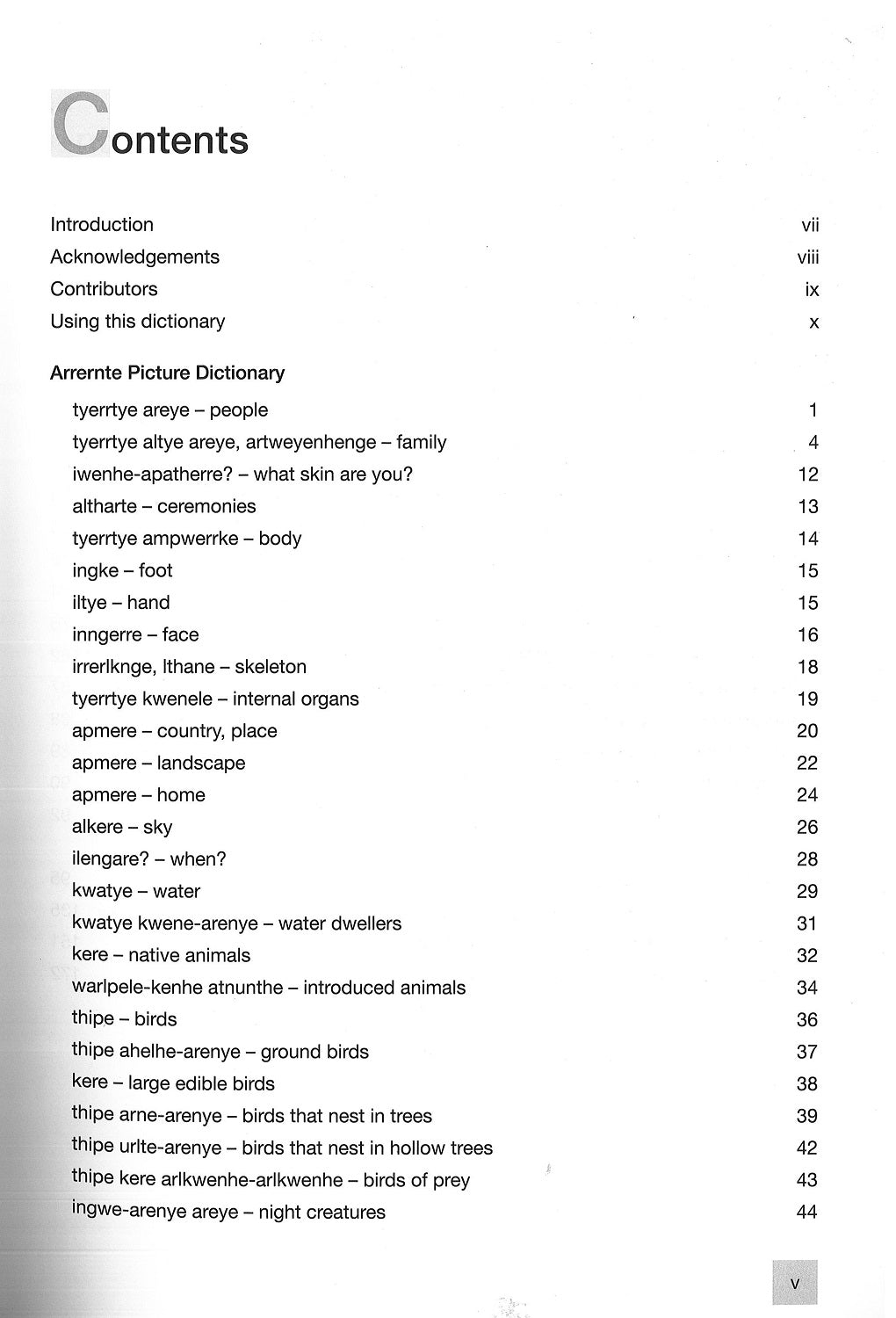 Eastern and Central Arrernte Picture Dictionary | IAD Press | Australian Aboriginal Publisher & Book Shop